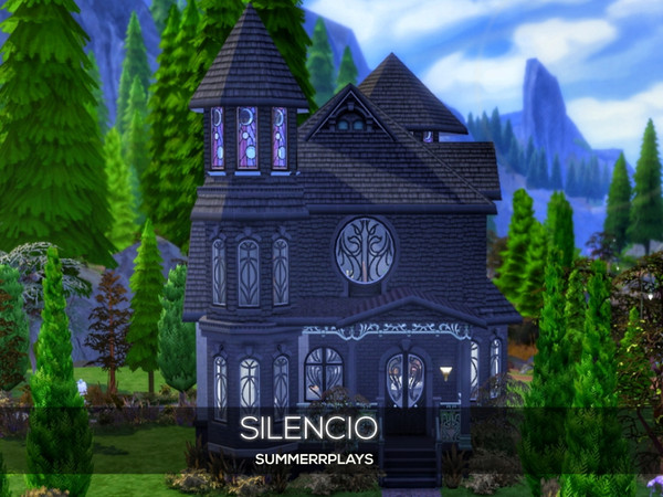 Sims 4 — Silencio by Summerr_Plays — Magical witchy residence perfect for a spellcaster. I wonder who is buried in the