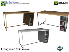 Sims 3 — kardofe_Living room Odin_High table by kardofe — High table, decorative, with a glass door on one side and