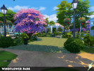 Sims 4 — Windflower Park by bionca — Lovely park with a lot of green, picnic areas, playground, fishing area, a long