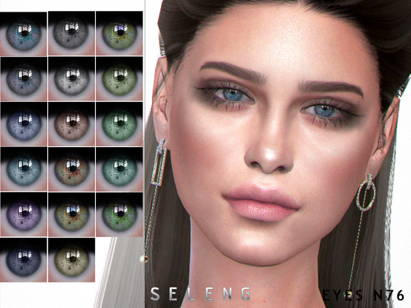 Sims 4 — Eyes N76 by Seleng — Toddler to Elder 17 colours Custom Thumbnail HQ mod compatible The picture was taken with
