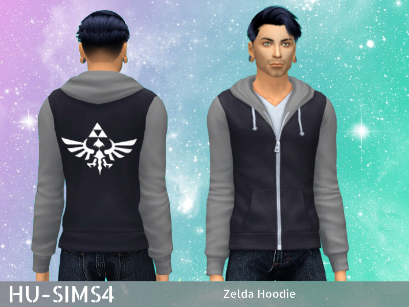 Sims 4 The Sims Resource | Zelda Hoodie Male by TSR Creator