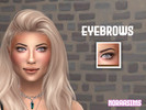 Sims 4 — Delicate Eyebrows - B1 by NoraaSims — This is my first attempt of making eyebrows! I call them the Delicate