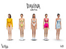 Sims 4 — Davina collection by k8truman — 7 piece clothing collection 18 swatches (everything matches) teen to elder base
