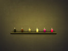 Sims 4 — Small Candles 2 by MmeCrow — Small square candles available in a variety of colours. Part 2 of 2.