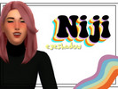 Sims 4 — Niji eyeshadow by mieruu — Just a simple eyeshadow with a rainbow on it ☆ ~ This eyeshadow has 12