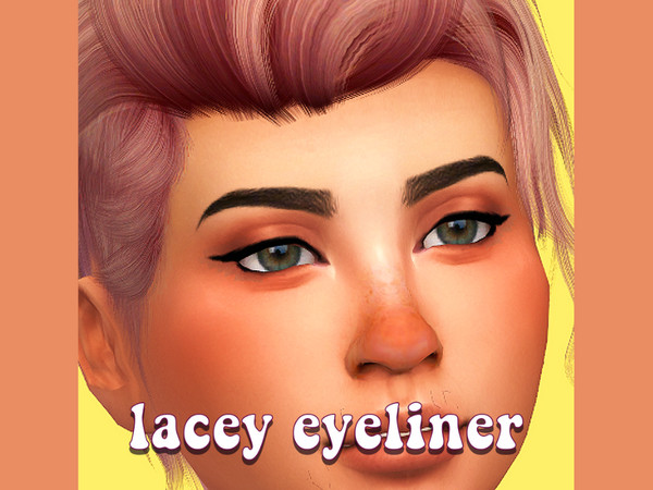 Sims 4 — Lacey Eyeliner - peachyfaerie by peachyfaerie — Simple winged liner titled