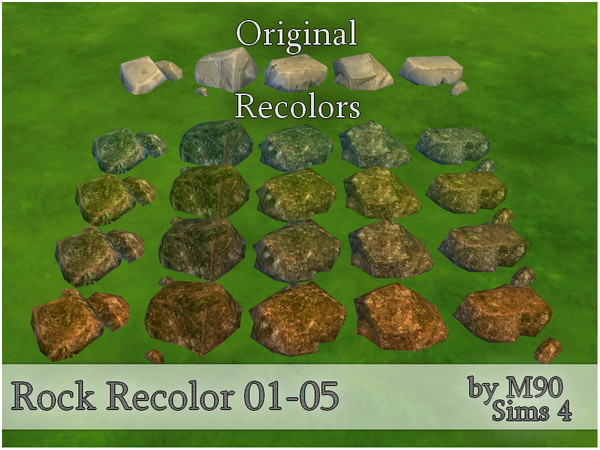 The Sims Resource | M90 Rock Recolor 01-05