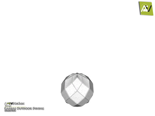 Sims 3 — Kansas Diamond Cutting Sphere Garden Decor by ArtVitalex — - Kansas Diamond Cutting Sphere Garden Decor -