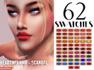 Sims 4 — SCANDAL (LipStick) - HEART MELANIE - Cosmetic - 2020 by Sims4LifeStories — SCANDAL - LipStick with 62 Colors.
