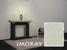 Sims 4 — imOKAY Rhombus by imOKAY — simple geometric pattern with rhombus shapes. 1 geometric pattern 1 solid color