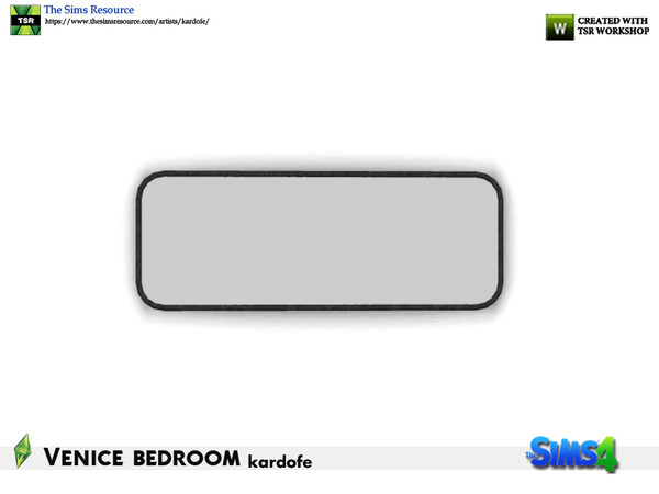 Sims 4 — kardofe_Venice bedroom_Mirror by kardofe — Wall mirror to complement the decorative dressing table 