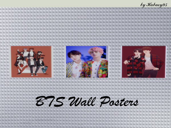 Sims 4 — BTS picture posters v2 by Habaey95 — BTS wall posters for K pop lovers and BTS fans. Hope you guys like it :) 3
