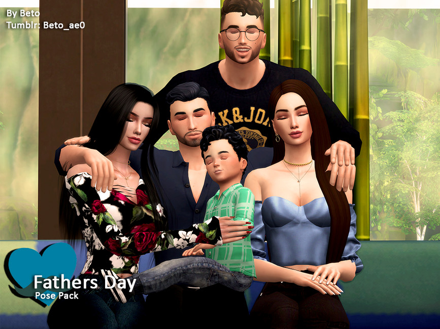 The Sims Resource Fathers Day Pose Pack