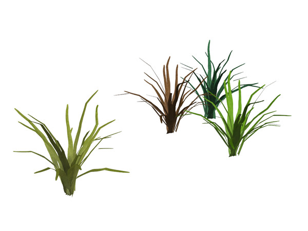 Sims 4 — Grass Sprig by sim_man123 — A small sprig of grass. Includes four color options.
