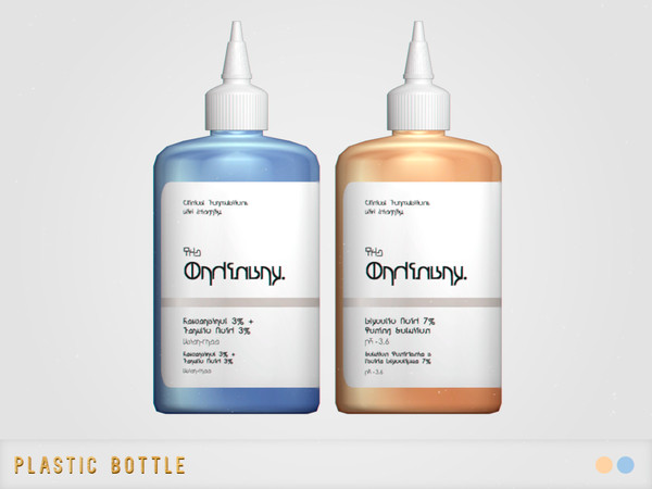Sims 4 — [pixelette] Skincare Plastic Bottle by pixelette — - New mesh - BGC - 2 swatches - All LODs Follow me on Tumblr: