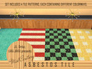 Sims 4 — Mid Century Asbestos Tile by Java — This tile floor was based on one of the most popular flooring choices in the