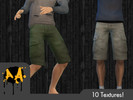 Sims 4 — Apocalypse Apparel - Cargo Shorts by Bluebrick04 — Finally, something for summer in the apocalypse! These highly