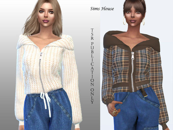 The Sims Resource - Women's jacket with a zipper