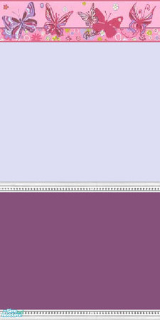 Sims 2 — Barbie Butterfly 2 Tone - Blue by fionnababygirl — no cost walls for the kiddies or the young at heart. by