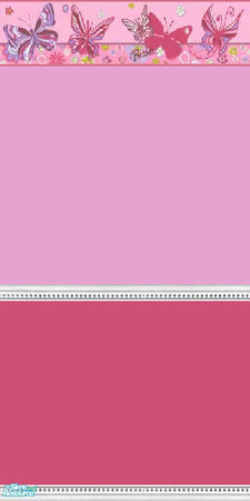 Sims 2 — Barbie Butterfly 2 Tone - Dark pink by fionnababygirl — no cost walls for the kiddies or the young at heart. by