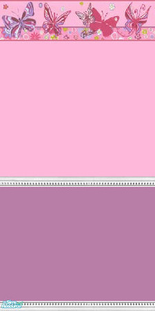 Sims 2 — Barbie Butterfly 2 Tone - Pink by fionnababygirl — no cost walls for the kiddies or the young at heart. by