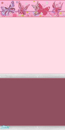 Sims 2 — Barbie Butterfly 2 Tone - Pale pink by fionnababygirl — no cost walls for the kiddies or the young at heart. by
