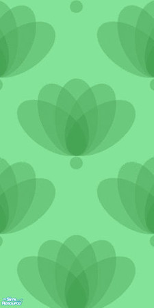 Sims 2 — Aqua Lilys - Individual Item by elmazzz — Wall #4