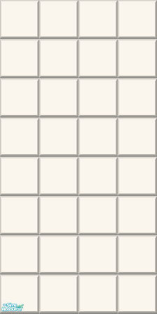 Sims 2 — G is for Grapefruit - White Tile Wall by Bittersweet_Symphony — Tile wall in a color found in a Grapefruit.