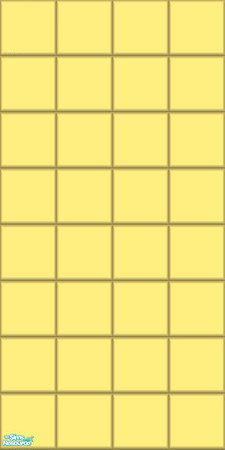 Sims 2 — G is for Grapefruit  - Yellow Solid wall by Bittersweet_Symphony — Tile wall in a color that can be found in a