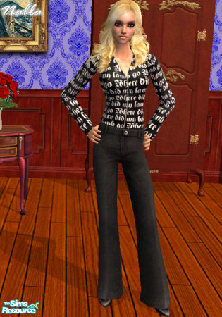 Sims 2 — Outtakes - L.A.M.B. by nablanabla — "Where did my Lamb Go?" hoodie from Gwen Stefani's L.A.M.B.