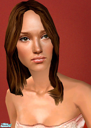 Sims 2 — Simply Casual - Dark Brown Recolor by Jirka — A casual chic hairstyle in dark brown.