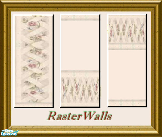 Sims 2 — RoseRasterWalls by The_Unicorn — Enjoy! Note: No Panels, I used it just for the image.