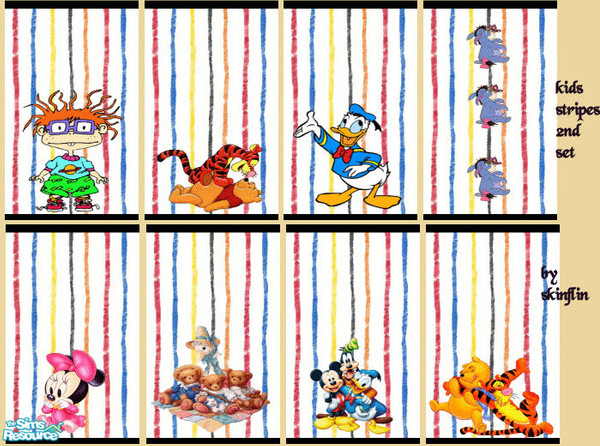 Sims 2 — kids stripes 2nd set by skinflin — my 2nd set of kids stripes..