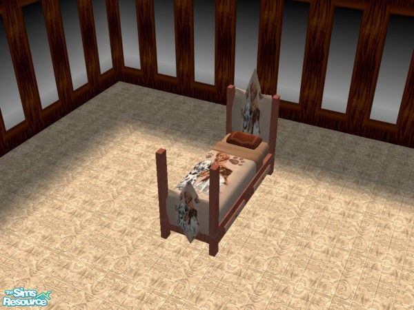 Sims 2 — Puppies Bedroom - Single Bed by ead425 — 