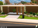 Sims 4 — Lily St., 74 by bionca — Family house with 2 bedrooms, 1 bathroom, kitchen, livingroom, pool and hangout deck.