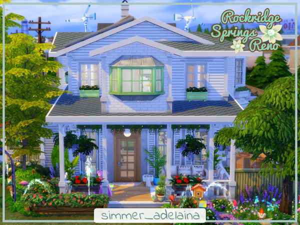 Sims 4 — Rockridge Springs Reno by simmer_adelaina — A modest lot built near the remains of Grims Quarry, this home