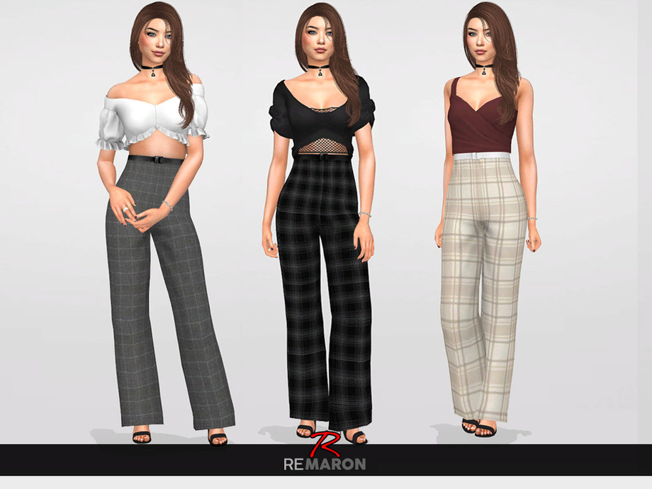 The Sims Resource Work Pants For Women 01