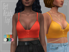 Sims 4 — Trillyke - Get Ready Top by Trillyke — Sexy, plunge neckline crop top for those hot summer days! ! PLEASE READ