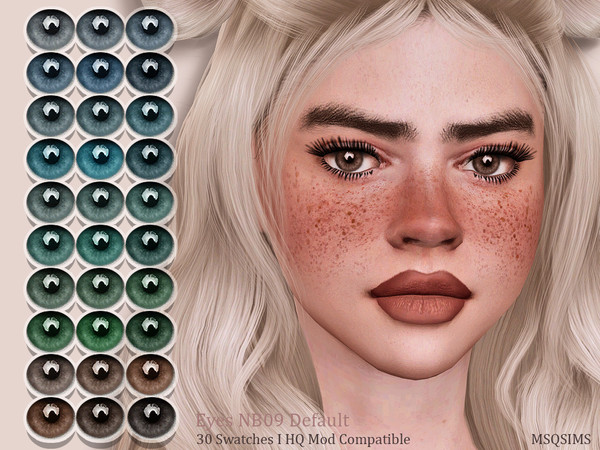Sims 4 — Eyes NB09 DEFAULT by MSQSIMS — - All Genders - All Ages - 30 Colors - Eyes Category - Default Replacement -
