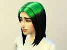 Sims 4 — Billie Eilish hair recolour by Kresix — This is a base game hair recolour to look like Billie Eilish's Black and