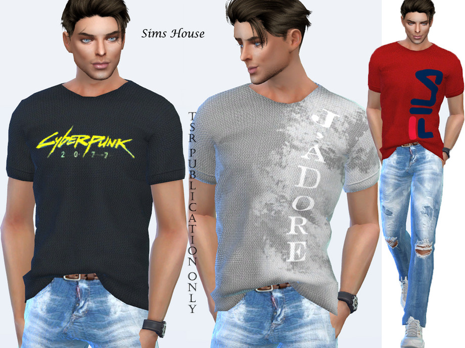 Erasure koncert aspekt The Sims Resource - Men's logo t-shirt