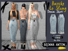Sims 4 — Bassike Lo Slung // Denim Skirt // BRINNA ANTON by BrinnaAnton — 