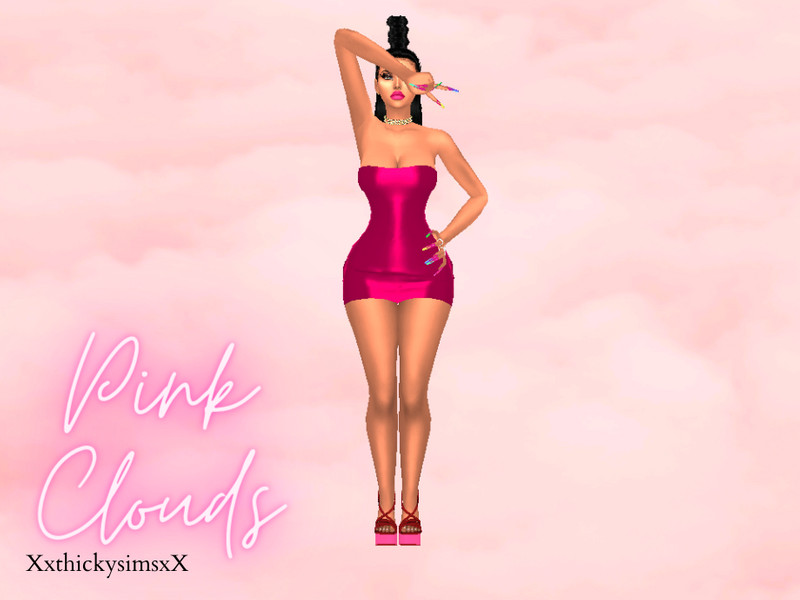 The Sims Resource - Pink Cloud CAS Background.