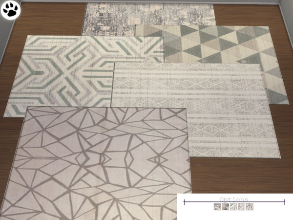 Sims 4 — Real Neutral Rugs  by MsBeary — These are 5 beautiful real life neutral colored rugs that I found! I found all