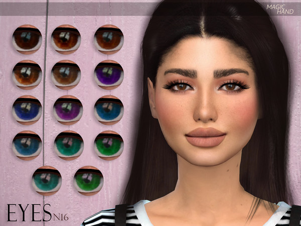 Sims 4 — [MH] Eyes N06 by MagicHand — --16 available colors-- --Compatible with HQ settings-- --CAS thumbnail-- Enjoy!