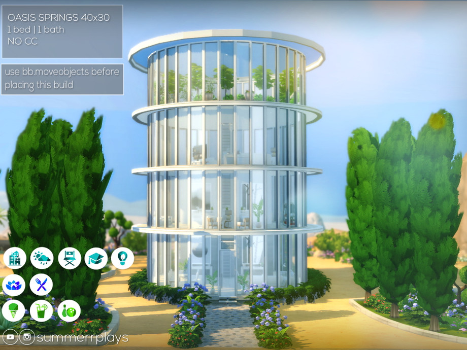 The Sims Glass house