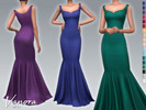 Sims 4 — Vanora Dress by Sifix2 — - New mesh - 18 swatches - Base game compatible - HQ mod compatible - Teen - Young