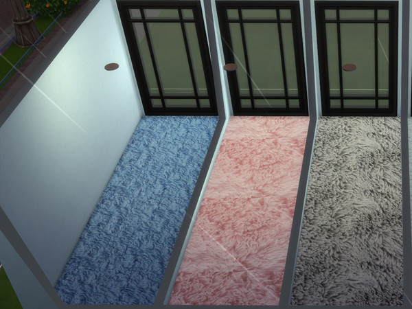 Sims 4 — cheap carpets set 3 by bgraham55 — cheap budget carpet, these carpets are fluffy. set of 5 colours.