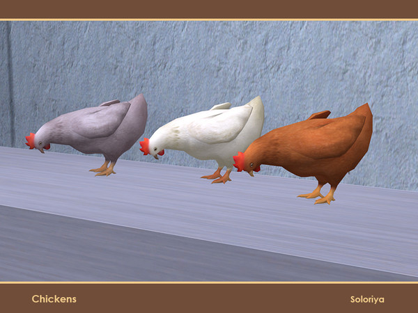 The Sims Resource Chickens Chicken V2