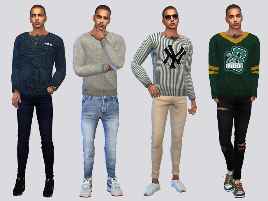 The Sims Resource - Random Knit Sweaters
